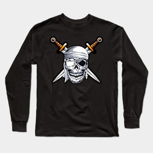 Skull with swords Long Sleeve T-Shirt